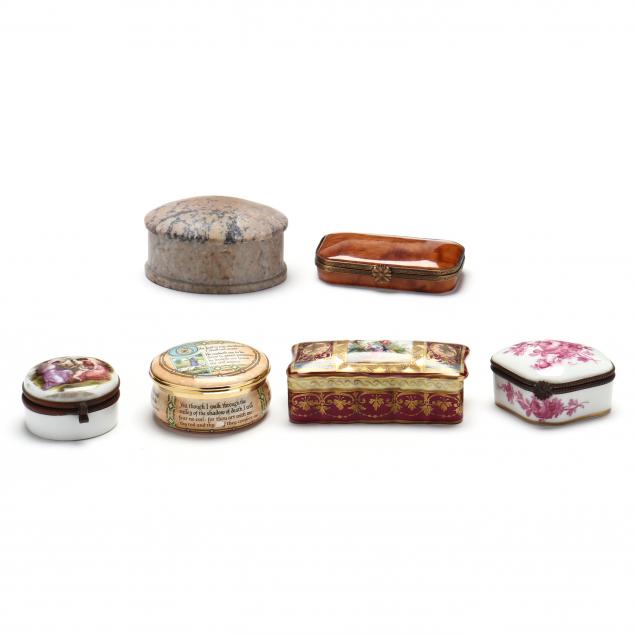 A COLLECTION OF SIX ASSORTED PILL