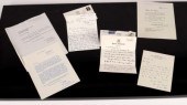 A collection of six autographe