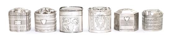 A Collection of Six Dutch Silver