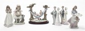 A Collection of Six Lladro Por