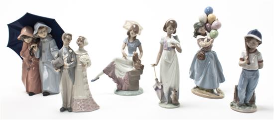 A Collection of Six Lladro