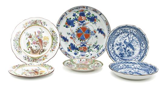 A Collection of Six Porcelain