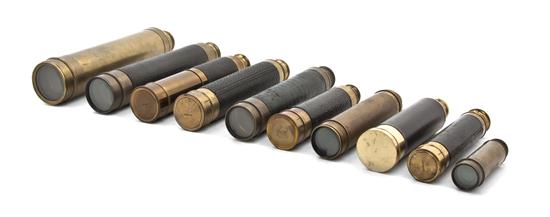 A Collection of Ten Brass