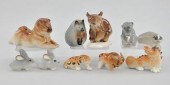 A Collection of Ten Porcelain