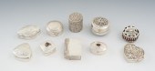 A Collection of Ten Silver Pil