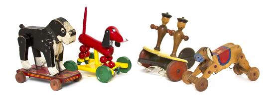 A Collection of Three Wood Pull