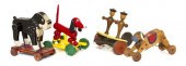 A Collection of Three Wood Pul
