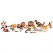 A Collection of Tin and Wooden