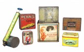 A Collection of tin litho boxe