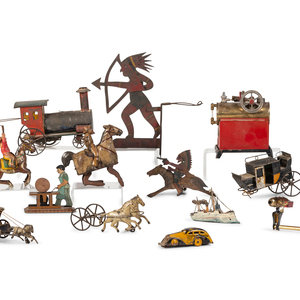 A Collection of Tin Toys ten total,