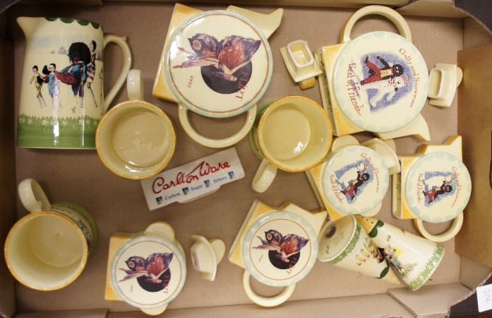 A collection of various Carltonware