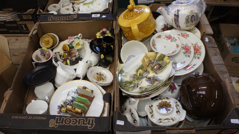 A collection of various pottery