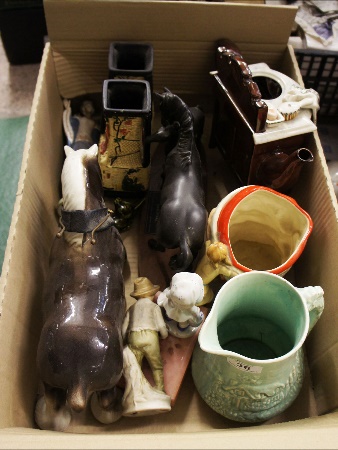 A collection of various pottery
