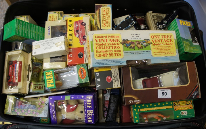A collection of various toys to