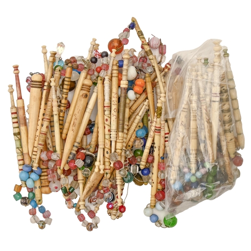 A collection of Victorian bone lace