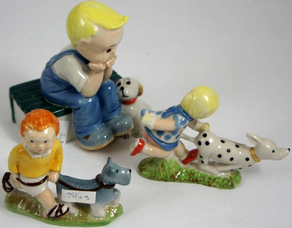 A collection of Wade Figures
