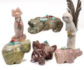 A COLLECTION OF ZUNI FETISHES