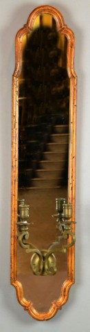 A Colonial Style Pine And Glass