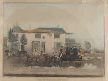 A coloured print entitled '' A View