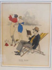 A coloured print ''The Hanging