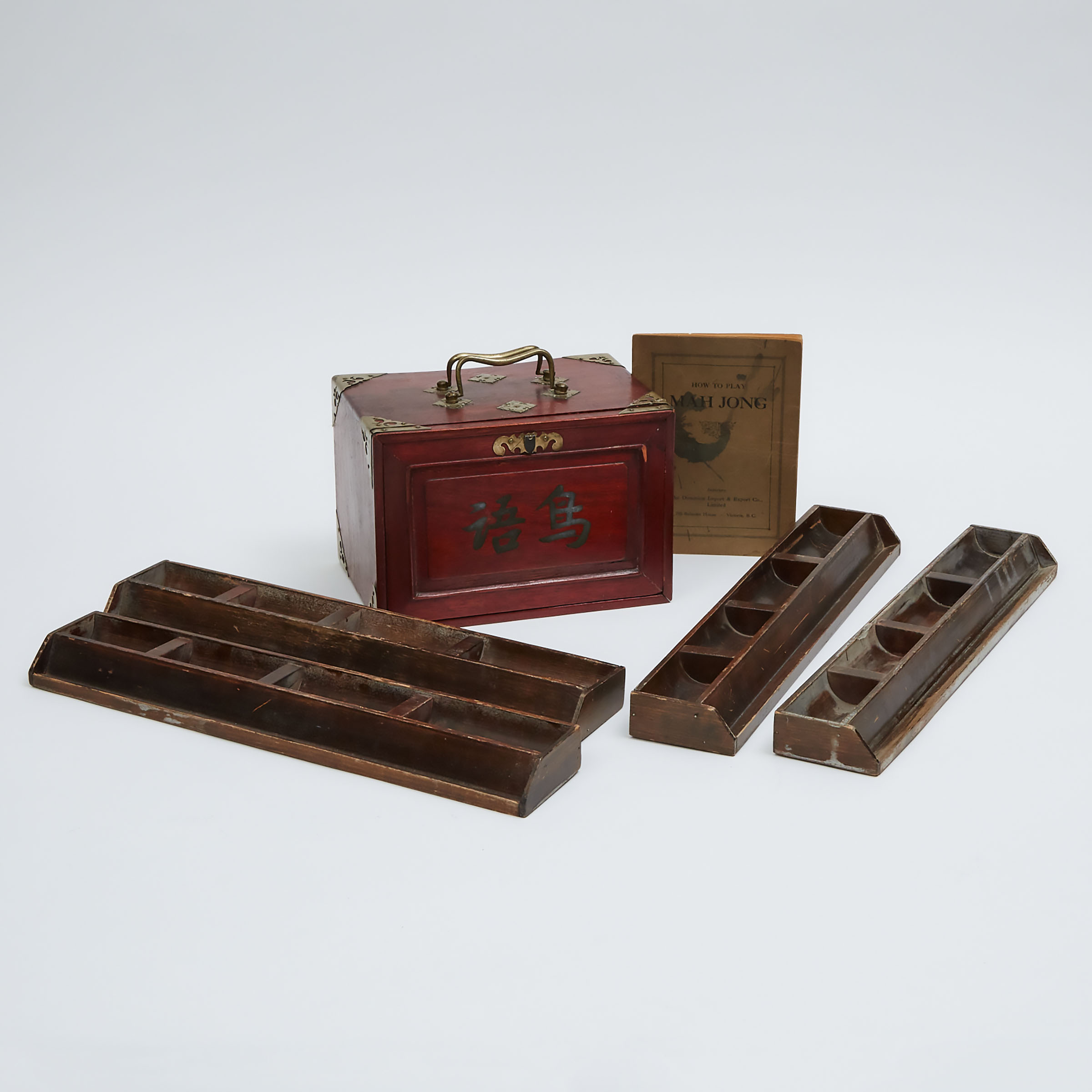 A Complete Mahjong Set With Bone