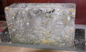 A composition stone trough cas