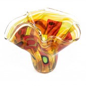 A CONTEMPORARY ART GLASS VASE