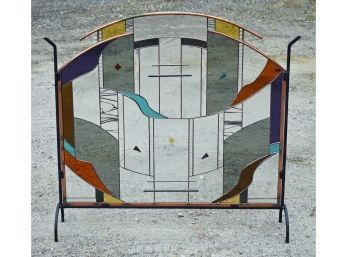 A contemporary artisan made stained