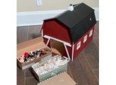 A contemporary barn doll house