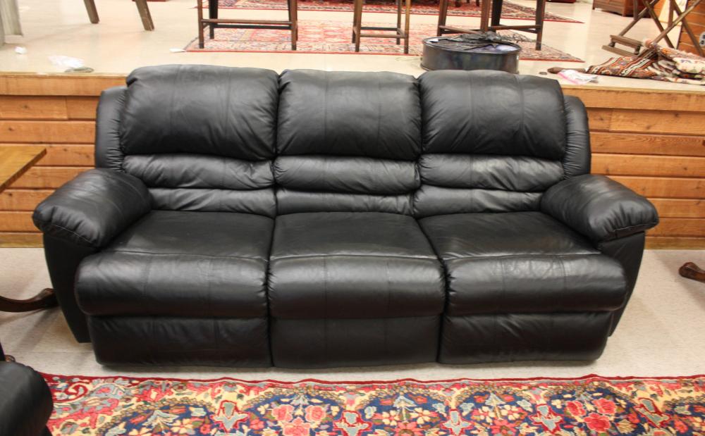 A CONTEMPORARY BLACK LEATHER