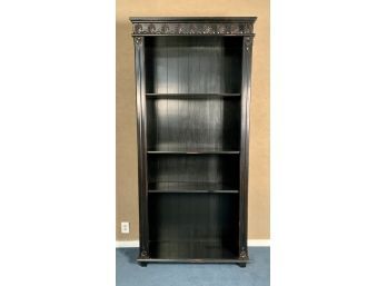 A contemporary black painted