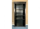A contemporary black painted d