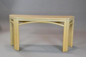 A CONTEMPORARY BLONDE SOFA TAB