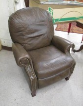 A CONTEMPORARY BROWN LEATHER R