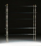 A CONTEMPORARY BRUSHED STEEL A