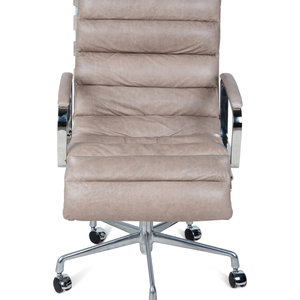 A Contemporary Chrome and Leather