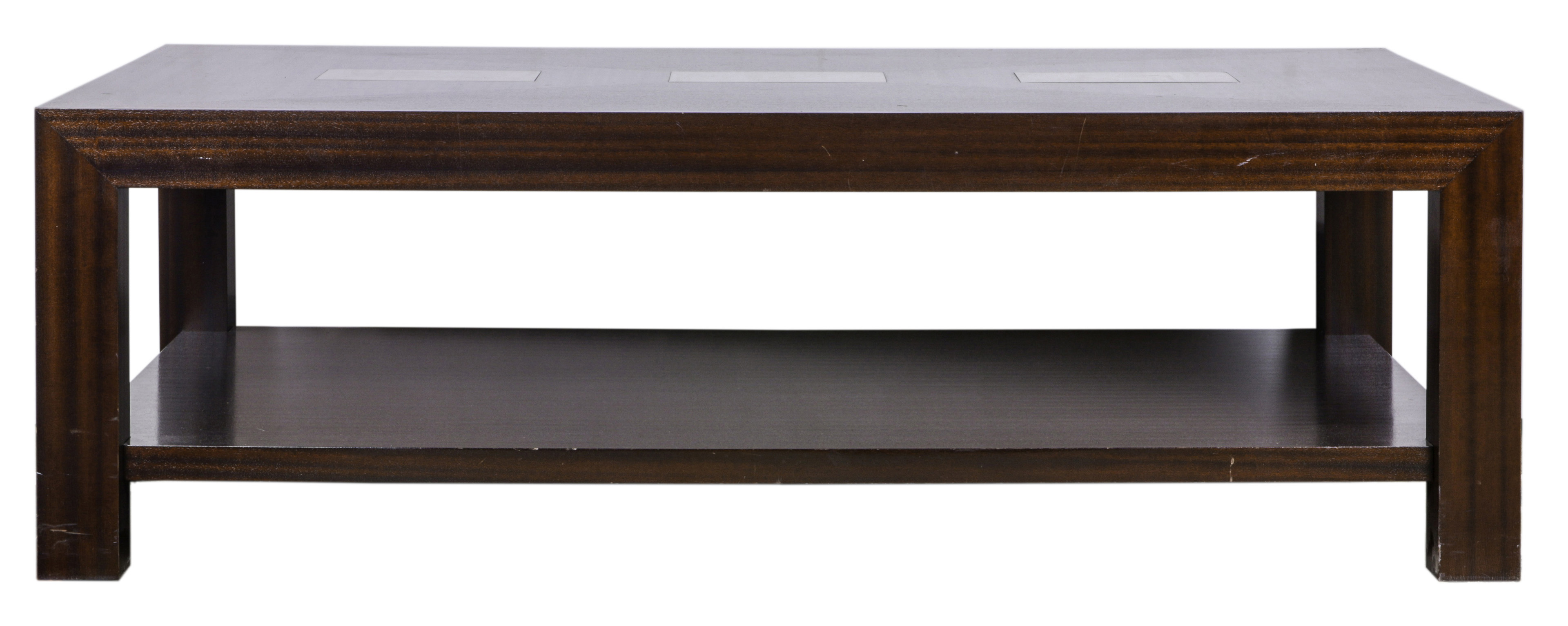 A CONTEMPORARY COFFEE TABLE A
