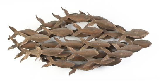 A Contemporary Cut Metal Relief