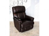 A contemporary dark brown, ele