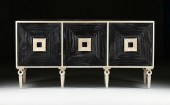 A CONTEMPORARY EBONIZED WOOD A