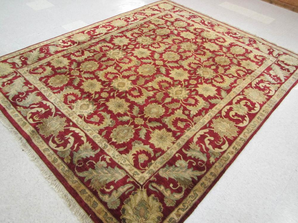 A CONTEMPORARY HAND KNOTTED