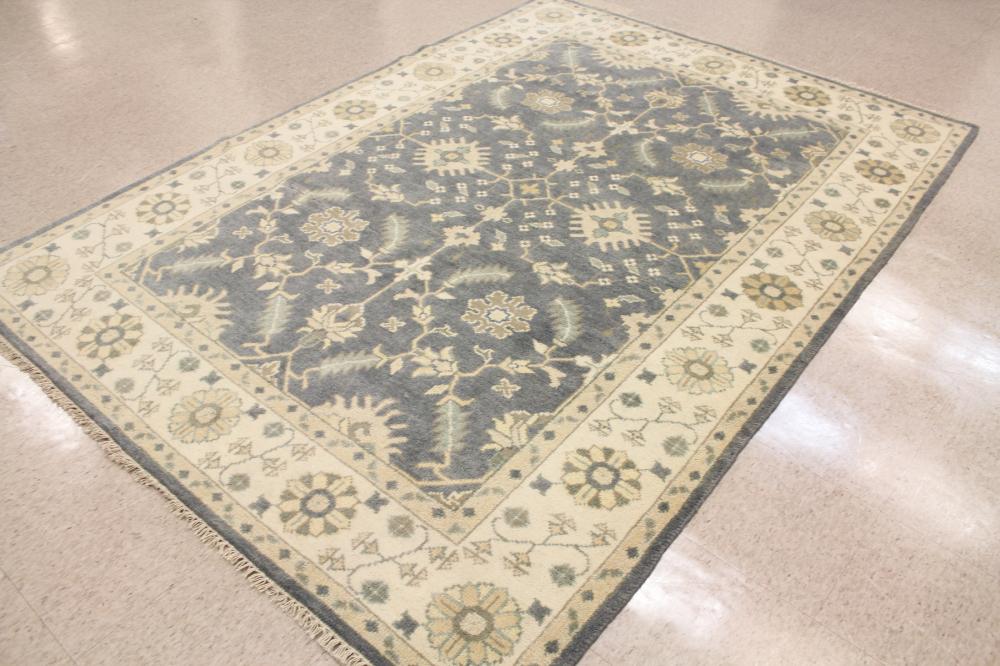 A CONTEMPORARY HAND KNOTTED