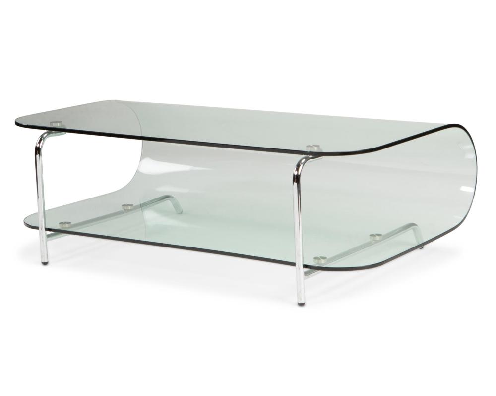 A CONTEMPORARY ITALIAN BENT GLASS
