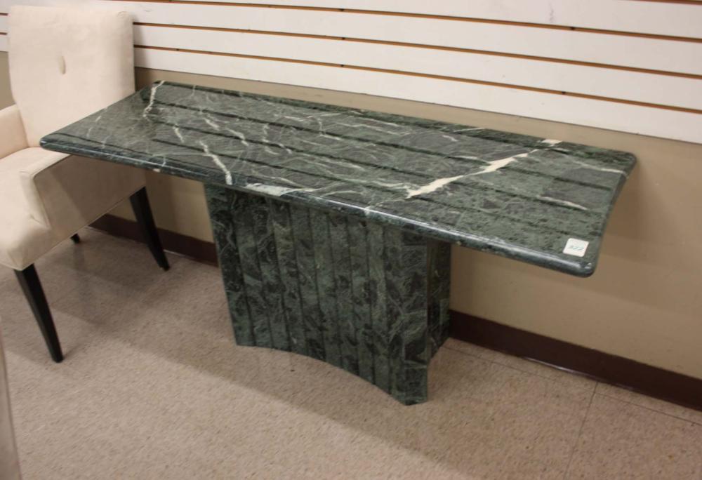 A CONTEMPORARY ITALIAN VERDE MARBLE