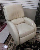 A CONTEMPORARY IVORY LEATHER R
