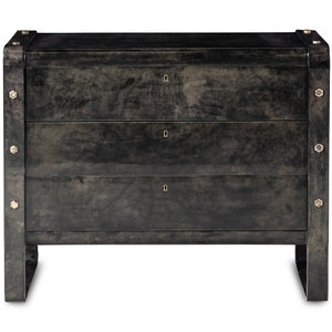 A Contemporary Lacquered Goatskin