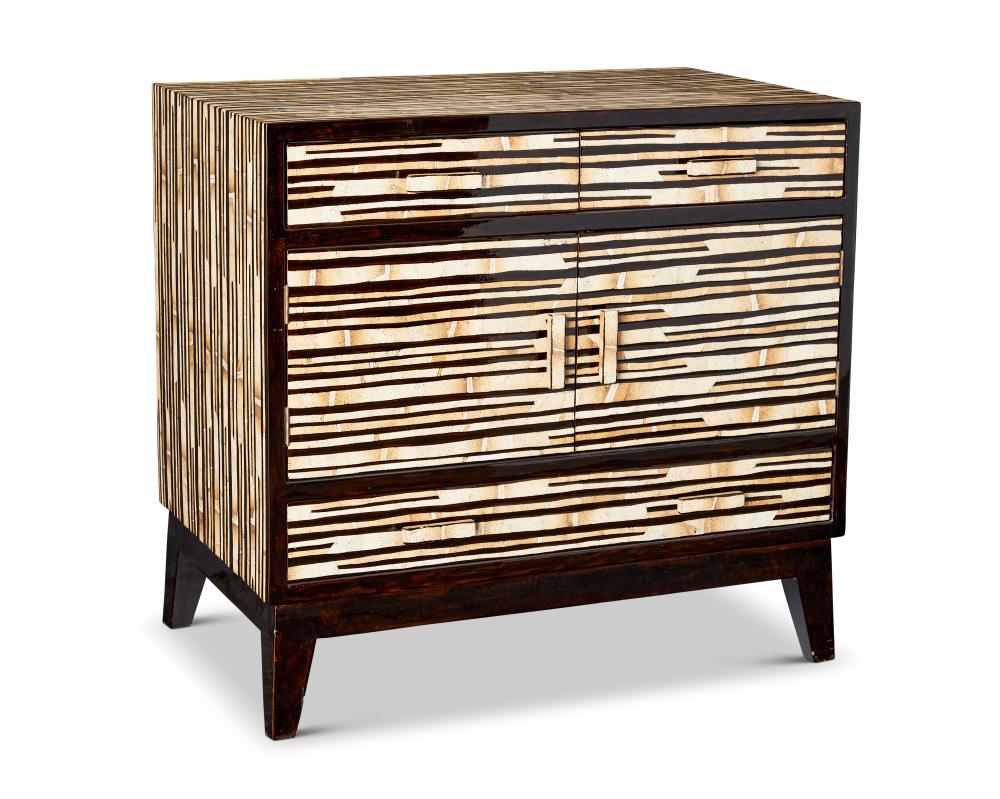 A CONTEMPORARY LACQUERED WOOD