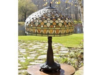 A contemporary lamp with a
