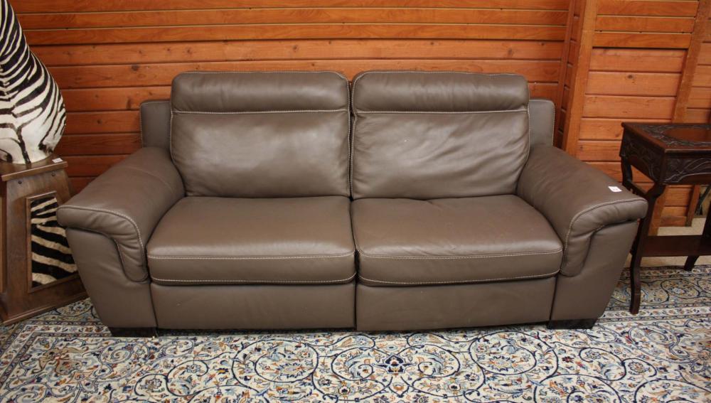 A CONTEMPORARY LEATHER DOUBLE POWER