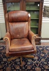 A CONTEMPORARY LEATHER EXECUTI